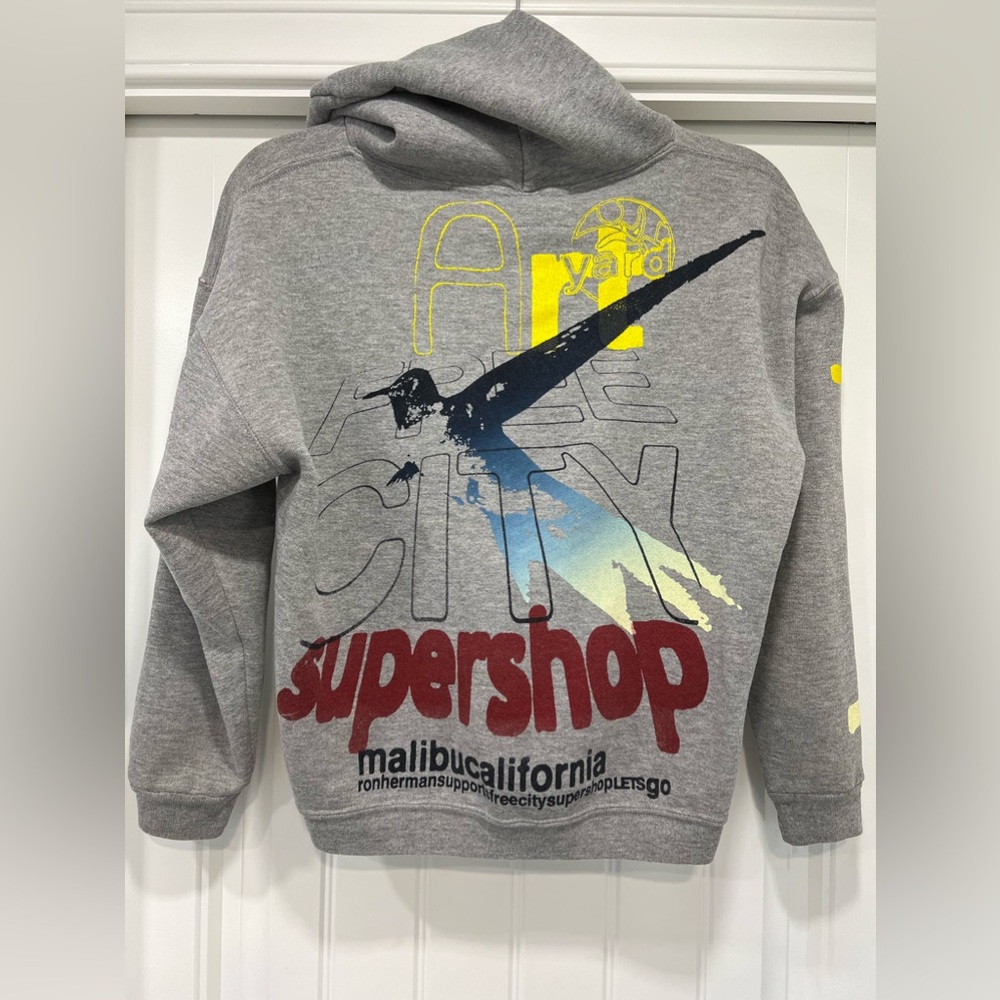 Free City Ron Herman Vintage Cropped Hoodie Sweatshirt FREE CITY RH Vintage